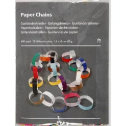 Girlangstrimlor, L: 16 cm, B: 15 mm, mixade färger, 400 st./ 1 förp.