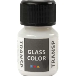 Glasfärg transparent, vit, 30 ml/ 1 flaska