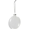 Glaskula, Dia. 8 cm, tjocklek 2,1 cm, 6 st./ 1 förp.
