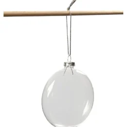 Glaskula, Dia. 8 cm, tjocklek 2,1 cm, 6 st./ 1 förp.