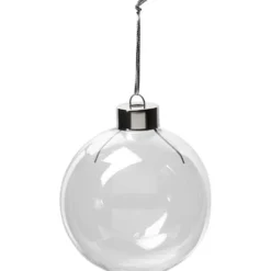 Glaskulor, H: 8,9 cm, Dia. 7,9 cm, transparent, 6 st./ 1 förp.