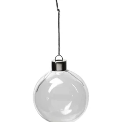 Glaskulor, H: 6,9 cm, Dia. 5,9 cm, transparent, 8 st./ 1 förp.