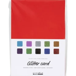 Glitterkartong, A4, 250 g, 50 ark/ 1 förp.