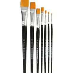 Gold Line-penslar, nr. 0+2+4+8+12+16+20, L: 16,5-21 cm, B: 1-7 mm, platta, 7 st./ 1 förp.