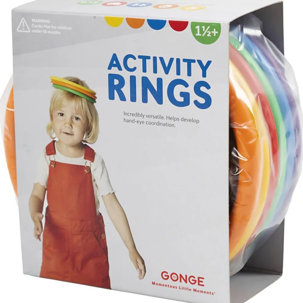 GONGE® Activity rings - aktivitetsringar, Dia. 16 cm, 6 st./ 1 förp.