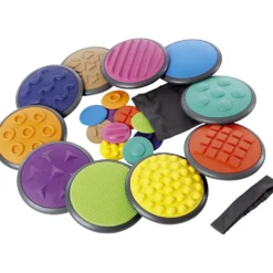 GONGE® Tactile discs - känselplattor, mixade färger, 20 st./ 1 förp.