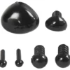 Ögon och nosar för modellering, Dia. 3+6 mm, stl. 8x6+14x11 mm, svart, 20 set/ 1 förp.