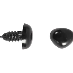 Ögon och nosar för modellering, Dia. 3+6 mm, stl. 8x6+14x11 mm, svart, 20 set/ 1 förp.