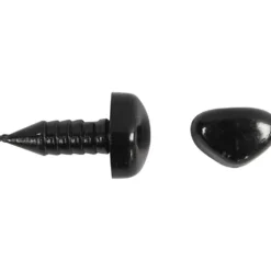 Ögon och nosar för modellering, Dia. 3+6 mm, stl. 8x6+14x11 mm, svart, 20 set/ 1 förp.