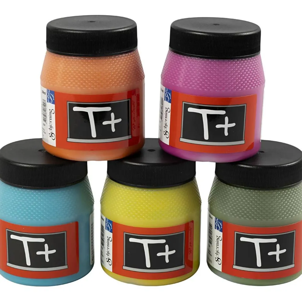 Griffelfärg, mixade färger, 5x250 ml/ 1 förp.