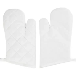 Grillvantar, stl. 18x28 cm, 145 g, vit, 2 st./ 1 förp.