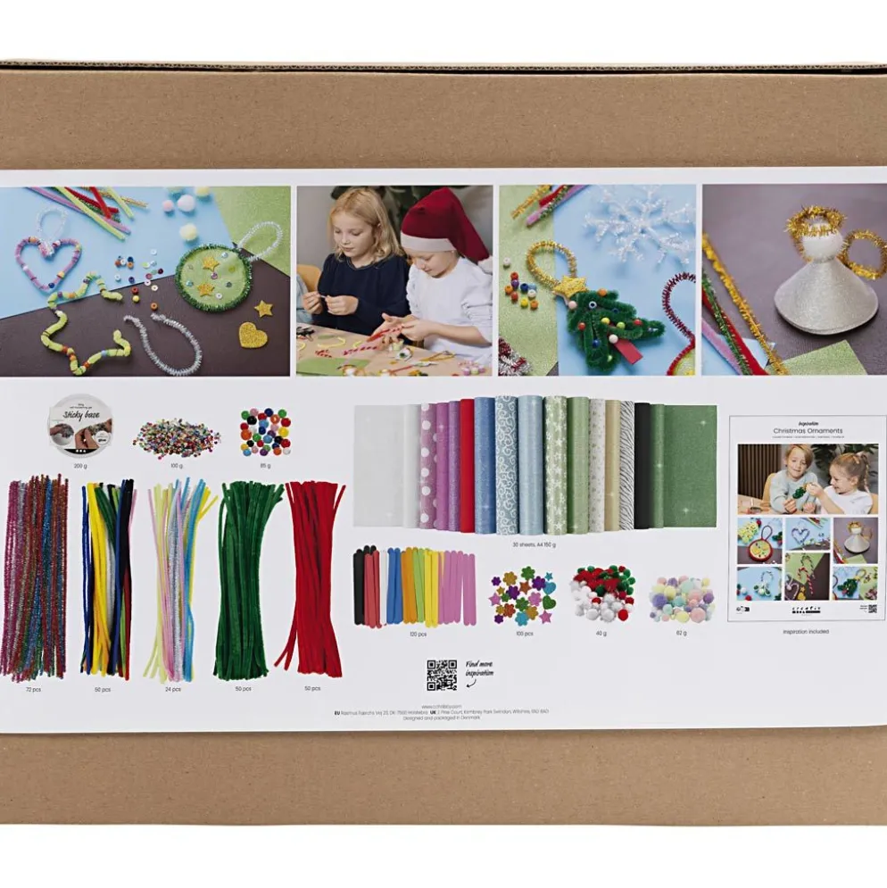 Grupp DIY Kit Färgglad Jul, Julfigurer, mixade färger, 1 förp.