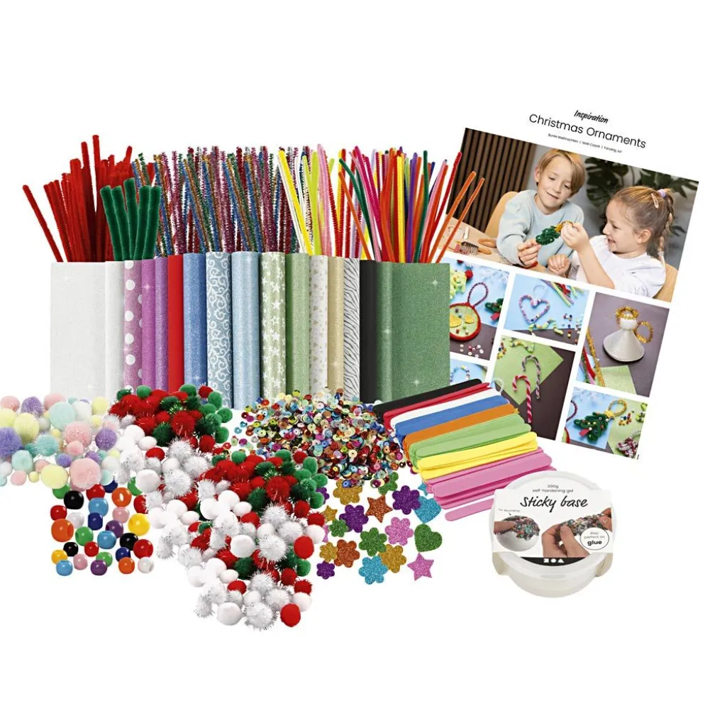 Grupp DIY Kit Färgglad Jul, Julfigurer, mixade färger, 1 förp.
