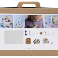 Grupp DIY Kit Krympplastark, Mobil, halsband, armband, nyckelringar, mixade färger, 1 förp.