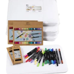 Grupp DIY Kit Måla dina egna bordstabletter, stl. 30x45 cm, spets 2,3+3,6 mm, mixade färger, 30 st./ 1 förp.