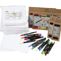 Grupp DIY Kit Måla din egen bordstablett, stl. 42x42 cm, spets 2,3+3,6 mm, mixade färger, 60 st./ 1 förp.