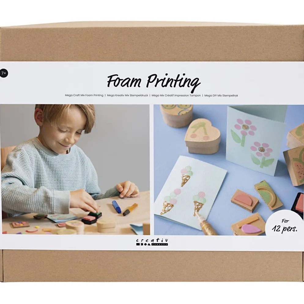 Grupp DIY Kit Stämpeltryck, Kort och askar, 1 förp.
