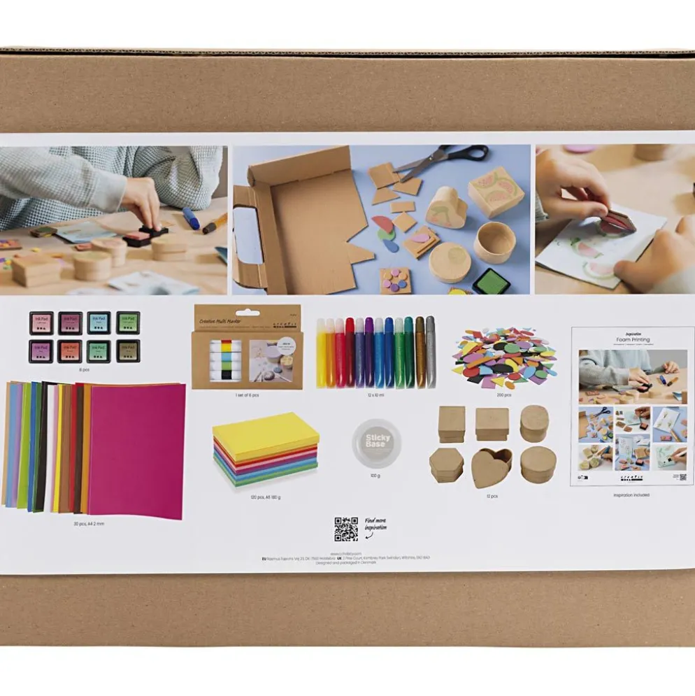 Grupp DIY Kit Stämpeltryck, Kort och askar, 1 förp.