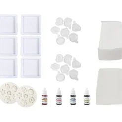Grupp DIY Kit Tvåltillverkning, blå, grön, orange, rosa, 1 förp.