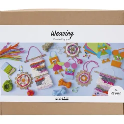 Grupp DIY Kit Vävning, Väggdekorationer, upphängningar, ugglor, mus, mixade färger, 1 förp.