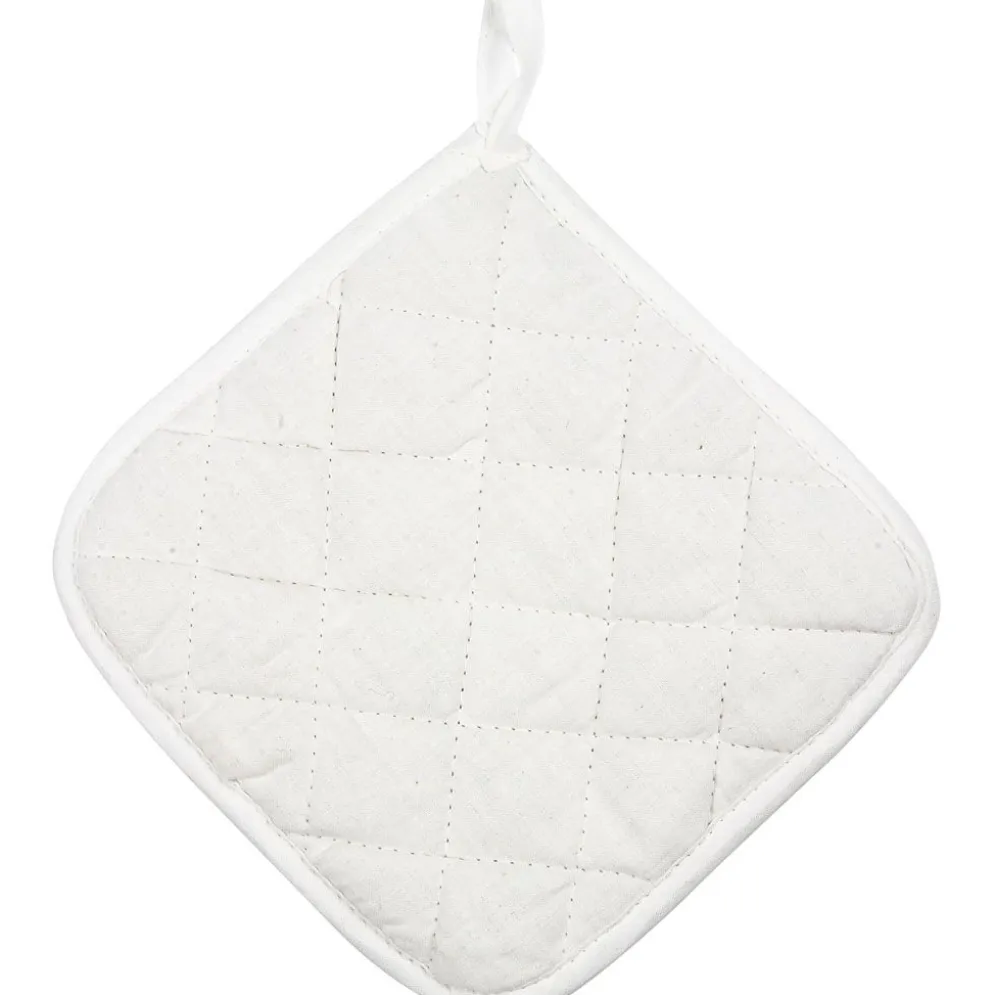 Grytlappar, stl. 20x20 cm, 145 g, vit, 4 st./ 1 förp.