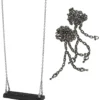 Gunga med stålkedjor, H: 3,85 cm, L: 45 cm, B: 18 cm, 2 delar/ 1 förp.