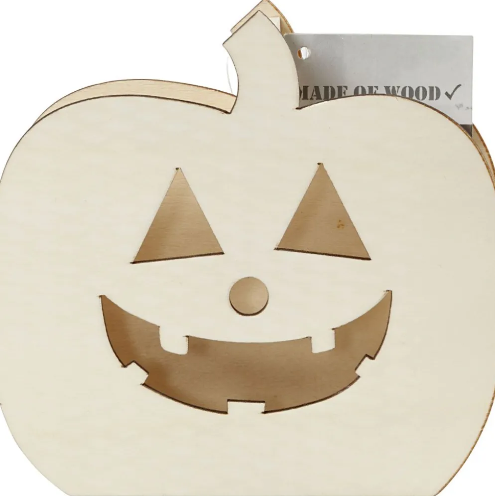Halloweenfigur, Pumpahuvud, H: 13 cm, D: 3 cm, B: 13,5 cm, 1 st.