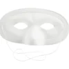 Halvmaske, H: 10 cm, B: 17,5 cm, vit, 12 st./ 1 förp.