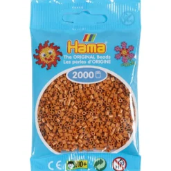 Hama MINI rörpärlor, stl. 2,5x2,5 mm, ljusbrun, 2000 st./ 1 förp.