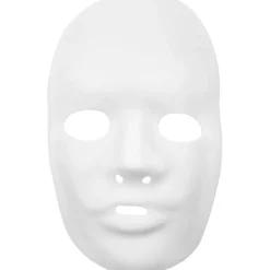Helmasker, H: 24 cm, B: 15,5 cm, vit, 12 st./ 1 förp.
