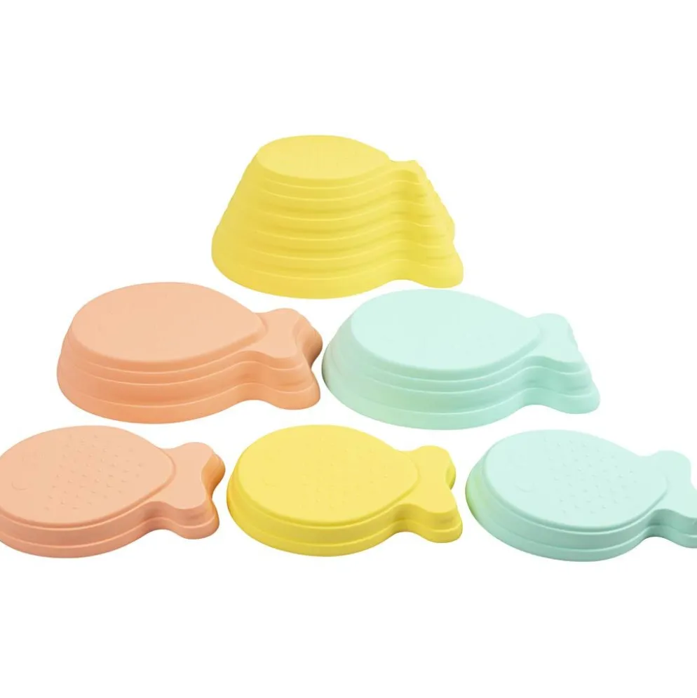 Hilltops balanshoppstenar, fiskformade, H: 21 cm, L: 39 cm, B: 27 cm, ca. max. 60 kg, 6 st./ 1 förp.
