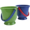 Hinkar med fot, H: 14 cm, 1,25 l, mixade färger, 12 st./ 1 set