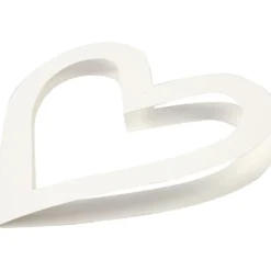 Hjärtformad ram, stl. 18x18 cm, 230 g, vit, 16 st./ 1 förp.