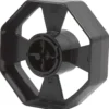 Hjul till bordsdispenser, B: 25 mm, Dia. 7,5 cm, svart, 1 st.