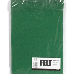 Hobbyfilt, A4, ark 210x297 mm, tjocklek 1 mm, grön, 10 ark/ 1 förp.