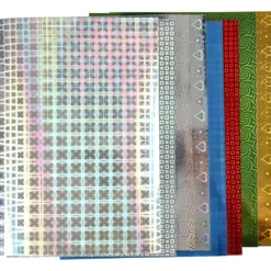 Holografipapper, A4, ark 210x297 mm, 120 g, 80 mix. ark/ 1 förp.