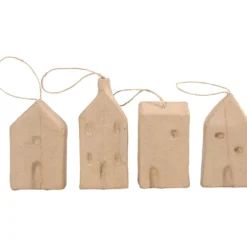 Hus, H: 9,5-12 cm, L: 5,5-6,5 cm, B: 3 cm, 4 st./ 1 förp.