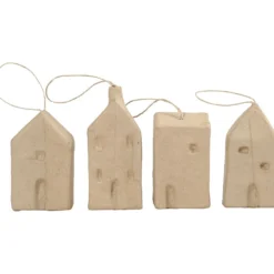 Hus, H: 9,5-12 cm, L: 5,5-6,5 cm, B: 3 cm, 4 st./ 1 förp.