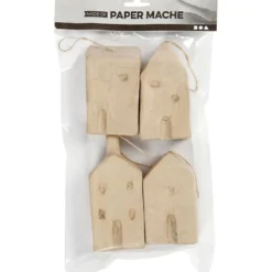 Hus, H: 9,5-12 cm, L: 5,5-6,5 cm, B: 3 cm, 4 st./ 1 förp.