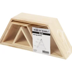 Hyllor, H: 8+10+12 cm, B: 9+18+29 cm, 1 set