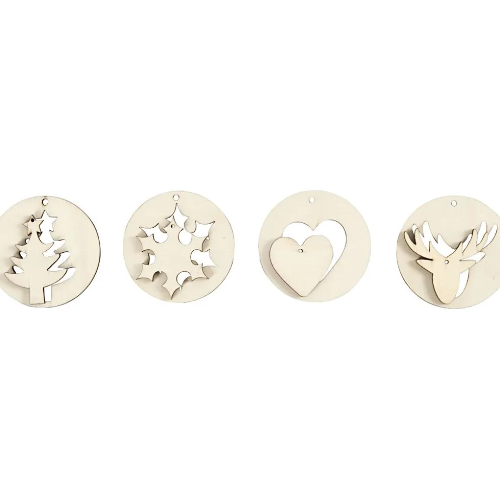 2i1 hängen, Dia. 7 cm, Hålstl. 3 mm, tjocklek 4 mm, 8 st./ 1 förp.