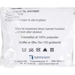 Insektsnät till barnsäng, svart, 1 st.