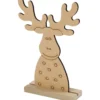 Julfigur, Ren, H: 15 cm, D: 3 cm, B: 11 cm, tjocklek 3 mm, 1 st.