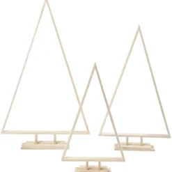 Julgranar, H: 40+50+60 cm, B: 22,5+29+35 cm, 3 st./ 1 förp.