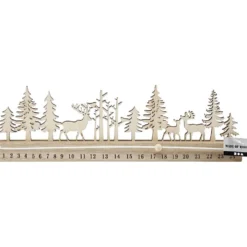 Julkalender, nedräkning, H: 12 cm, L: 40 cm, B: 3,6 cm, 1 st.