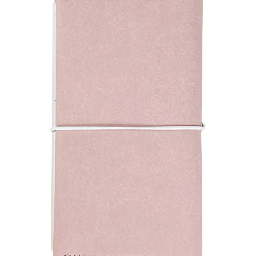 Kalender, stl. 10x18x1,5 cm, elastikstängning, rosa, 1 st.