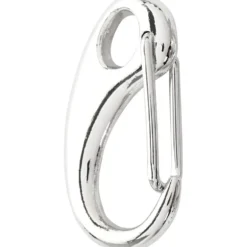 Karbinhakar, L: 30 mm, B: 15 mm, försilvrad, 2 st./ 1 förp.