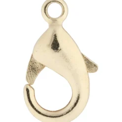 Karbinhake, L: 10,1 mm, förgylld, 5 st./ 1 förp.
