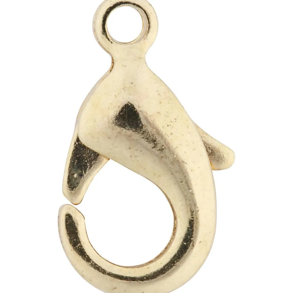 Karbinhake, L: 10,1 mm, guldfärgad, 100 st./ 1 förp.