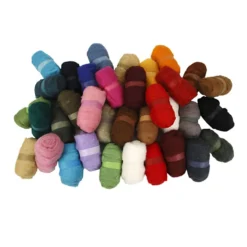 Kardad Ull, mixade färger, 35x100 g/ 1 förp.